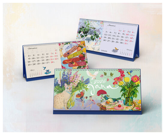 Janas Nesterovičas 2026.gada kalendārs, galda