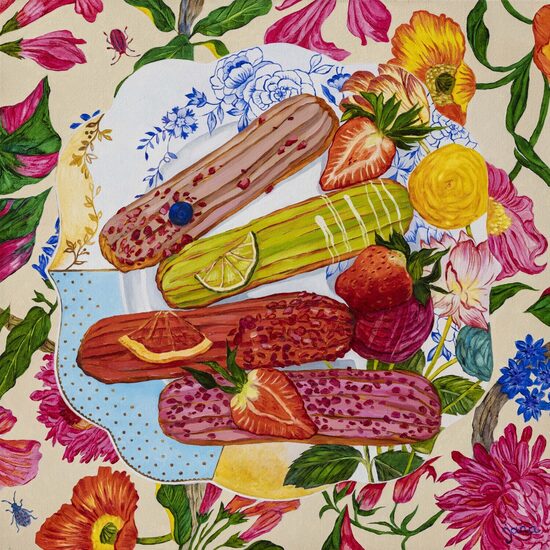 Glezna "Eklēri", 40x40cm