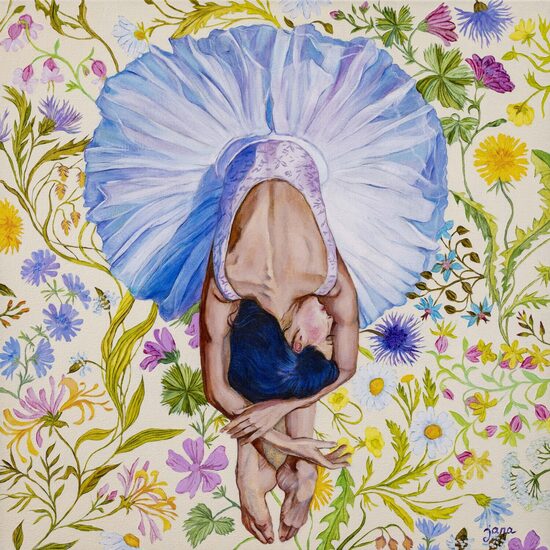 Glezna “Balerīna”, 40x40cm